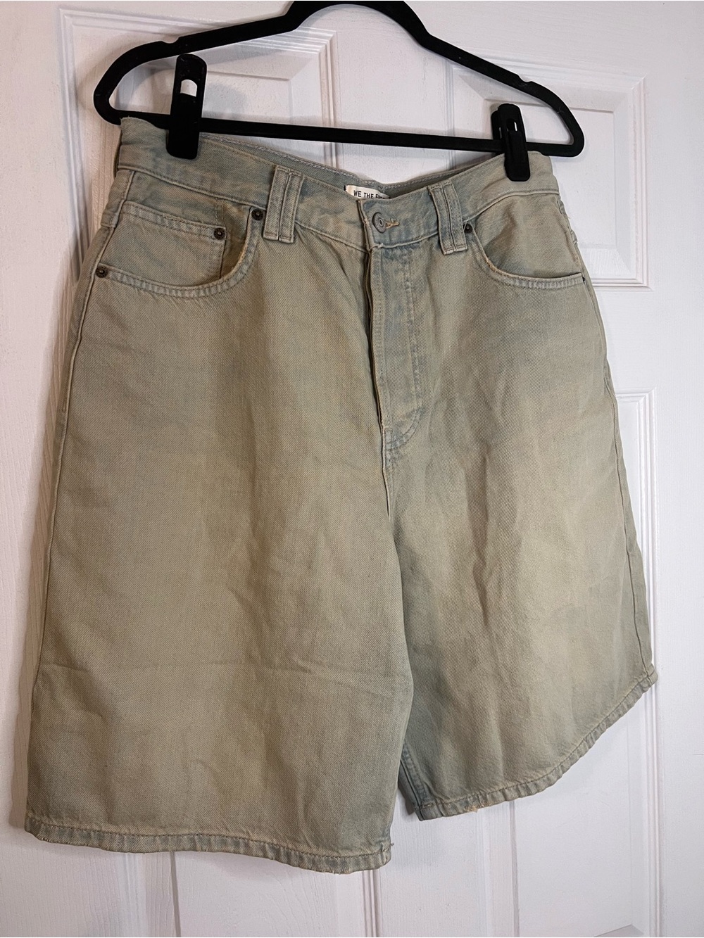 #991 NWOT Free People We The Free Montana Bermuda Shorts Haven Size 30 - Picture 2 of 6